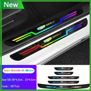 For Geely Car Door Sill Threshold Laser Reflect Light Stickers Protector Strip - Imagen 1 de 6