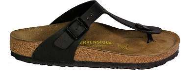 BIRKENSTOCK 043691 GIZA nero flor di betulla LARGHEZZA NORMALE NUOVO uni sex