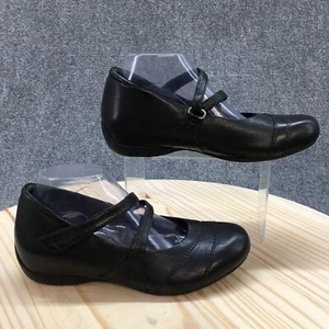Ziera Shoes Womens 39.5 M Xray Casual Comfort Mary Jane Black Leather Flats - Picture 1 of 18