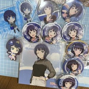 Love Live! Karin Goods Lot of set Badge Colored Paper Rubber Key chain Coaster - Picture 1 of 2