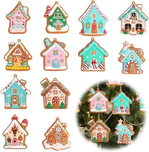Adornos de árbol de Navidad, adornos de piruleta de azúcar de Navidad, dulce Ch - Imagen 1 de 45