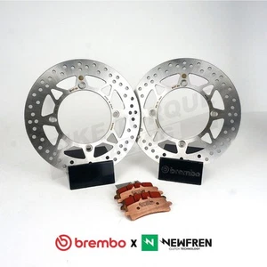 Brembo Front Brake Discs + Newfren TS1 Pads Honda CB 700 SC Night Hawk 1984 +on - Picture 1 of 2