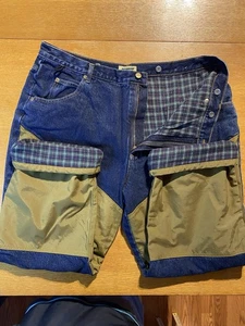 Saftbak Hunting Pants 42x30 Men’s Briar Proof Flannel Lined Blue Jeans Warm EUC - Picture 1 of 10
