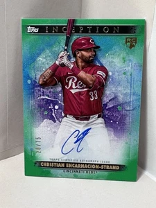 2024 Topps Inception Christian Encarnation-Stand verde su carta Auto💥28/75💥 - Foto 1 di 3