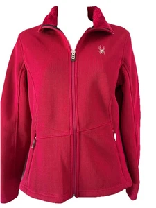 Spyder Core Sweater Fleece Fur Lined Pink Jacket Size S Coat Base Winter Ski - Picture 1 of 13