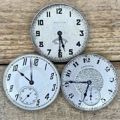 12s Hamilton Pocket Watch Movements - Grade 912 - 17 Jewels, Adjusted - Image 1 of 2