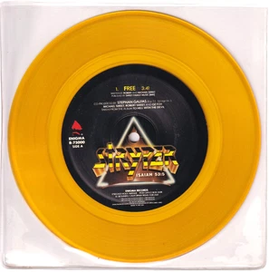 STRYPER Free/Calling On You ENIGMA 7" Yellow Vinyl 1987 Near Mint, Clear Sleeve - Picture 1 of 2