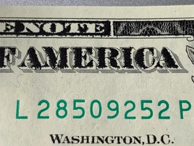 1985 FRN $1 Light Smearing Obverse Error Crisp CU Condition SKU# 37115 - Image 1 of 4