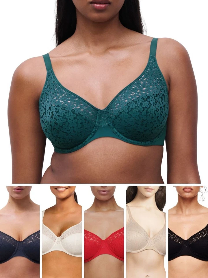 Chantelle Easy Feel Norah Bra Covering Moulded Underwired Mesh Bras Lingerie - Image 1 of 1