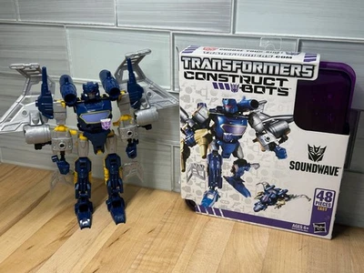 Soundwave Transformers Construct Bots Figure in Box  2013 Hasbro Elite Class - Image 1 of 4