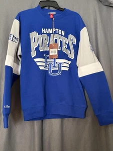 Hampton University Piraten Sweatshirt Mitchell & Ness Herren kleiner Pullover neu mit Etikett - Bild 1 von 7