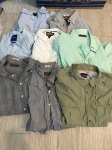 Konvolut 8 Langarmhemden zum Knöpfen Herren 2XL Ralph Lauren, Tommy Bahama usw. - Bild 1 von 4