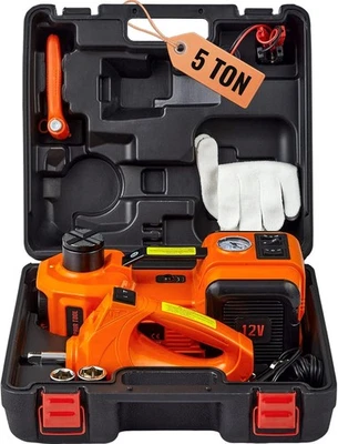 Gato de coche eléctrico, elevador de gato hidráulico de 5 toneladas/11023 lb con llave de impacto eléctrica Foto 1 de 4