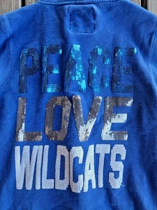 VTG University Of Kentucky Jacket Wildcats Sweater Size M Bling - Picture 1 of 6