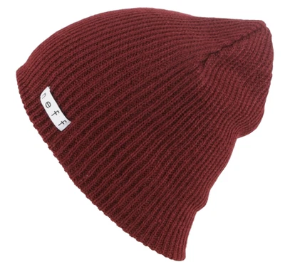 Neff Daily Gorro Granate Borgoña Rojo Oscuro Neff Sombrero Gorra Suave Talla Se Adapta a Todos Foto 1 de 4