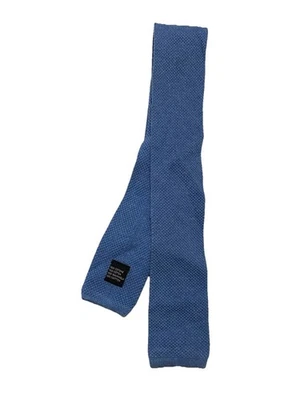 Corbata Hombre LIBERTO MILANO 100% Algodón Azul Hecha en Italia Buen Estado Foto 1 de 4