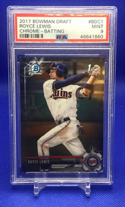 2017 Bowman Chrome Draft Royce Lewis 1st Bowman #BDC1 PSA 9