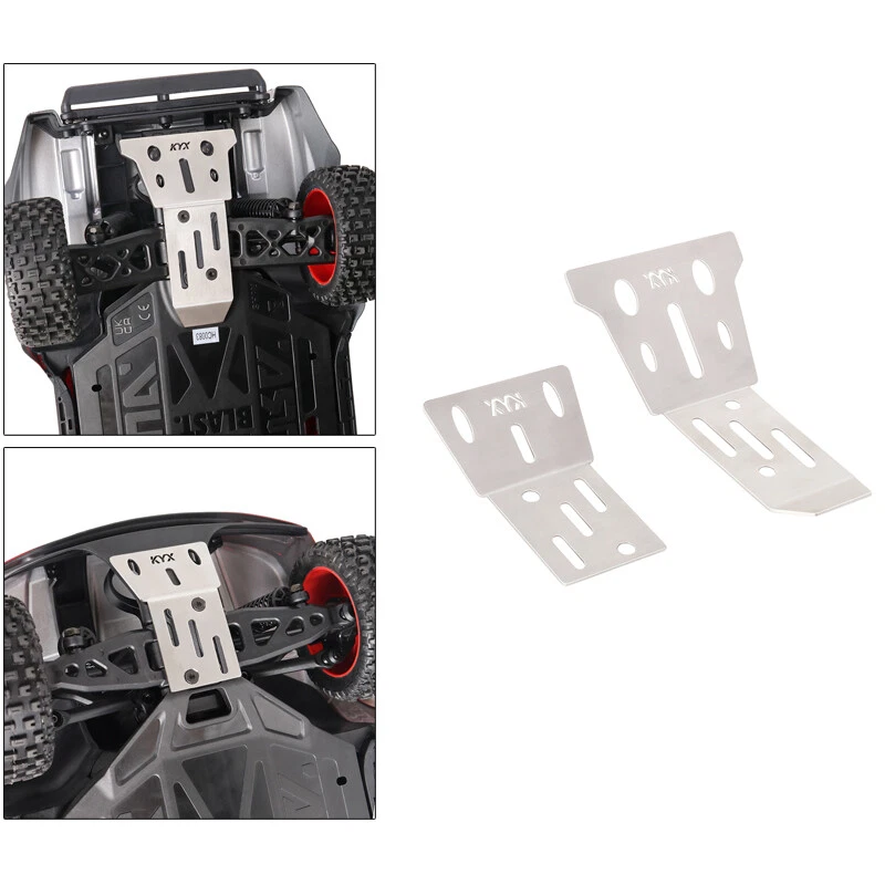For Arrma 1/14 Mojave GROM RC Front and Rear Chassis Skid Plate Upgrade Parts - Image 1 of 4