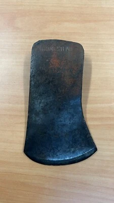 Cabeza de hacha vintage de 3 1/2 lb Homestead de una sola broca coleccionar leñador cabaña de troncos Foto 1 de 4