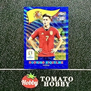 TOPPS CHROME UEFA EURO 2024 RODRIGO RIQUELME RC /75 BLUE WAVE REFRACTOR 1960 - Picture 1 of 2
