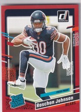 2023 PANINI DONRUSS RATED ROOKIE PRESS PROOF RED #314 BEARS ROSCHON JOHNSON