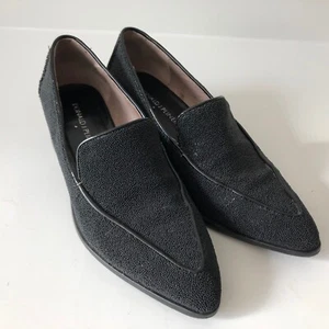 Mocassini Donald J Pliner donna diapositive nero tessuto caviale 6M - Foto 1 di 12