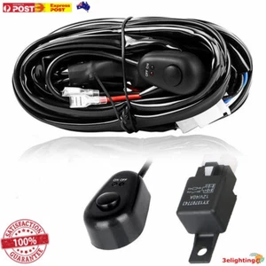 Led Hid Wiring Loom Harness Spot Work Driving Light Bar 12V 40A Relay 1Way 2 Way - Picture 1 of 7