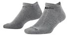 Nike Unisex Performance Plus No-Show Socks 3 Pair Pack Gray Large 8-12 Sx6889...
