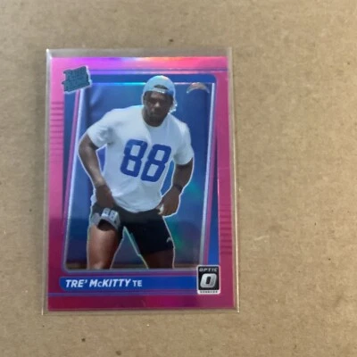 Tre' McKitty Rookie 2021 Panini Donruss Optic Pink Prizm P-304 Chargers B-3 - Image 1 of 2