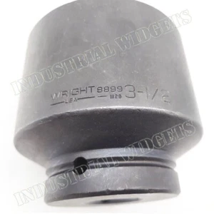 Wright Tool 8899 3-1/2" Standard Impact Socket 1" Drive 6 Point Black Oxide NEW - Picture 1 of 3