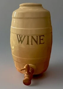 Fusto vino vintage grande Moira in gres con rubinetto 33 cm Inghilterra - Foto 1 di 11