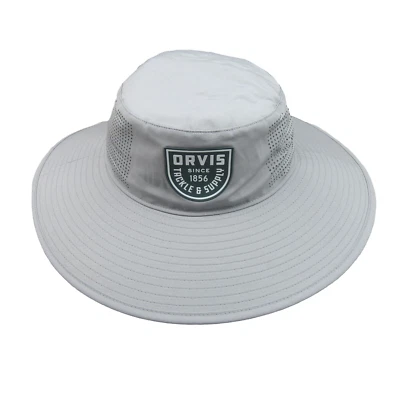 Orvis Wide-Brim Performance 太阳帽 钛灰色 均码 适合 全新 — 第 1/4 张图片