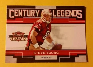 HOF STEVE YOUNG (SP) CENTURY LEGENDS #4 SAN FRANCISCO 49ers * 2010 THREADS NFL - Picture 1 of 1