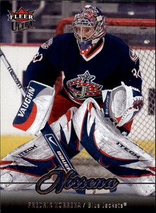 2007-08 Ultra Blue Jackets Hockey Card #144 Fredrik Norrena