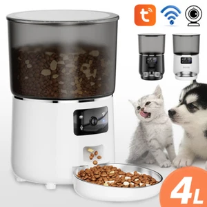 4L Pet Feeder Automatic Cat Dog Food Dispenser WiFi App Remote Feeding With Cam - Picture 1 of 23