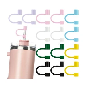 14Pcs 0.4in/10mm Diameter Silicone Straw Covers Cap Compatible with Stanley 2... - Picture 1 of 6