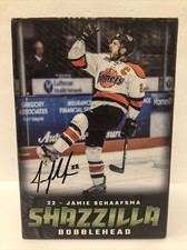 Jamie Schaafsma as GODZILLA ~ SHAZZILLA Bobblehead Fort Wayne Komets SGA SIGNED