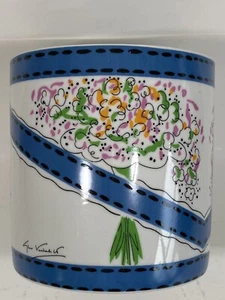 Gloria Vanderbilt Ceramic Jardiniere Cachepot Loves Delight 6” x 6” - Picture 1 of 9