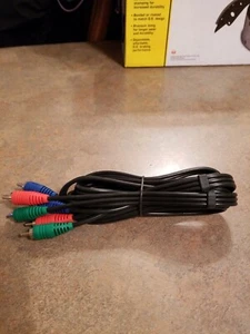 HEAVY DUTY RCA RED/BLUE/GREEN MALE/MALE STEREO AUDIO/VIDEO CABLE 6 Ft new - Picture 1 of 1