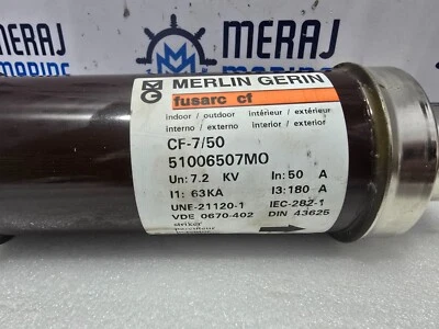 Merlin Gerin 51006507MO Fuse Fusarc CF-7/50 Mesa 7.2Kv 50A 63Ka 180A - Image 1 of 4
