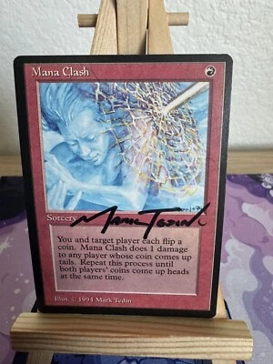 Mana Clash - Artist Signed Mark Tedin - MTG - The Dark NM Red Rare - Image 1 of 2