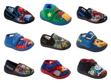 BOYS OFFICIAL BRANDED CHARACTER NOVELTY SLIPPERS INFANTS KIDS UK SIZE 4-3