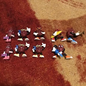 Lote de 9 Figuras PVC Banda Boombox Vintage Applause California Raisins 1987 1988 - Imagen 1 de 3