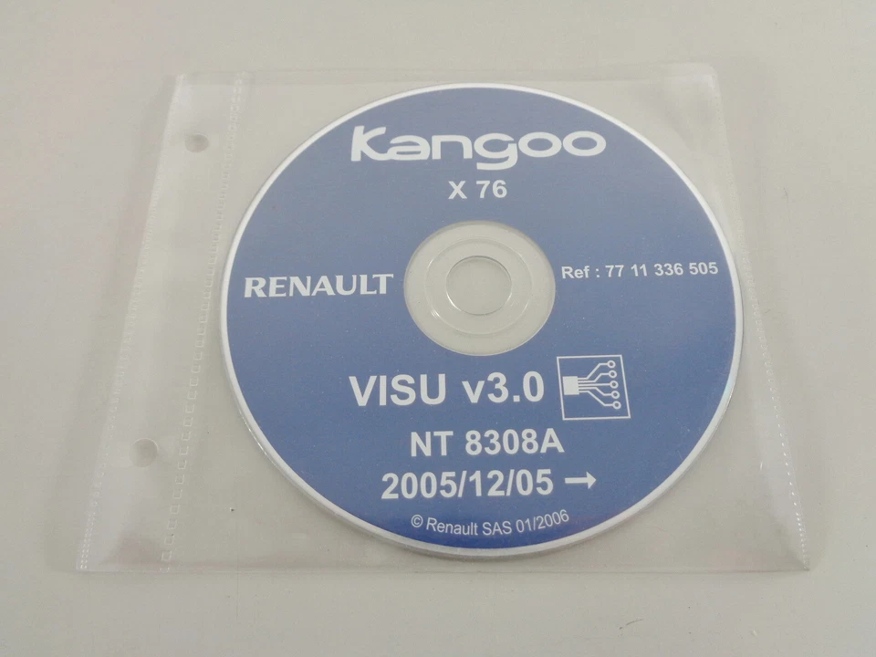 Electric Schematics On CD Renault Kangoo I Stand 12/2005 - Image 1 of 1