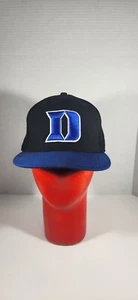 NEW ERA NCAA DUKE BLUE DEVILS FLAT BILL FITTED 7.5 HAT - Picture 1 of 19