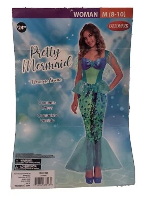 全新 Pretty Mermaid 连衣裙 中号 8-10 女式 — 第 1/2 张图片