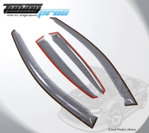 Deflector para visera de lluvia gris claro 4 piezas canal de salida para Suzuki Forenza 2004-2008 - Imagen 1 de 4