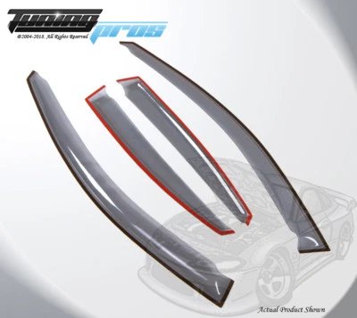 Светло-серый дефлектор дождевого козырька 4 шт наружный канал для Suzuki Forenza 2004-2008 - Изображение 1 из 4