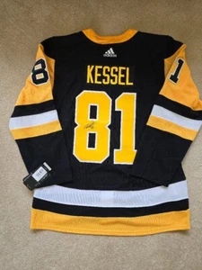 NEW W/Tags PHIL KESSEL SIGNED PITTSBURGH PENGUINS JERSEY ADIDAS MENS SIZE 52 - Picture 1 of 5
