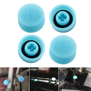 2pcs Car High & Low Pressure AC A/C System Valve Cap Air Conditioning Service - Picture 1 of 12